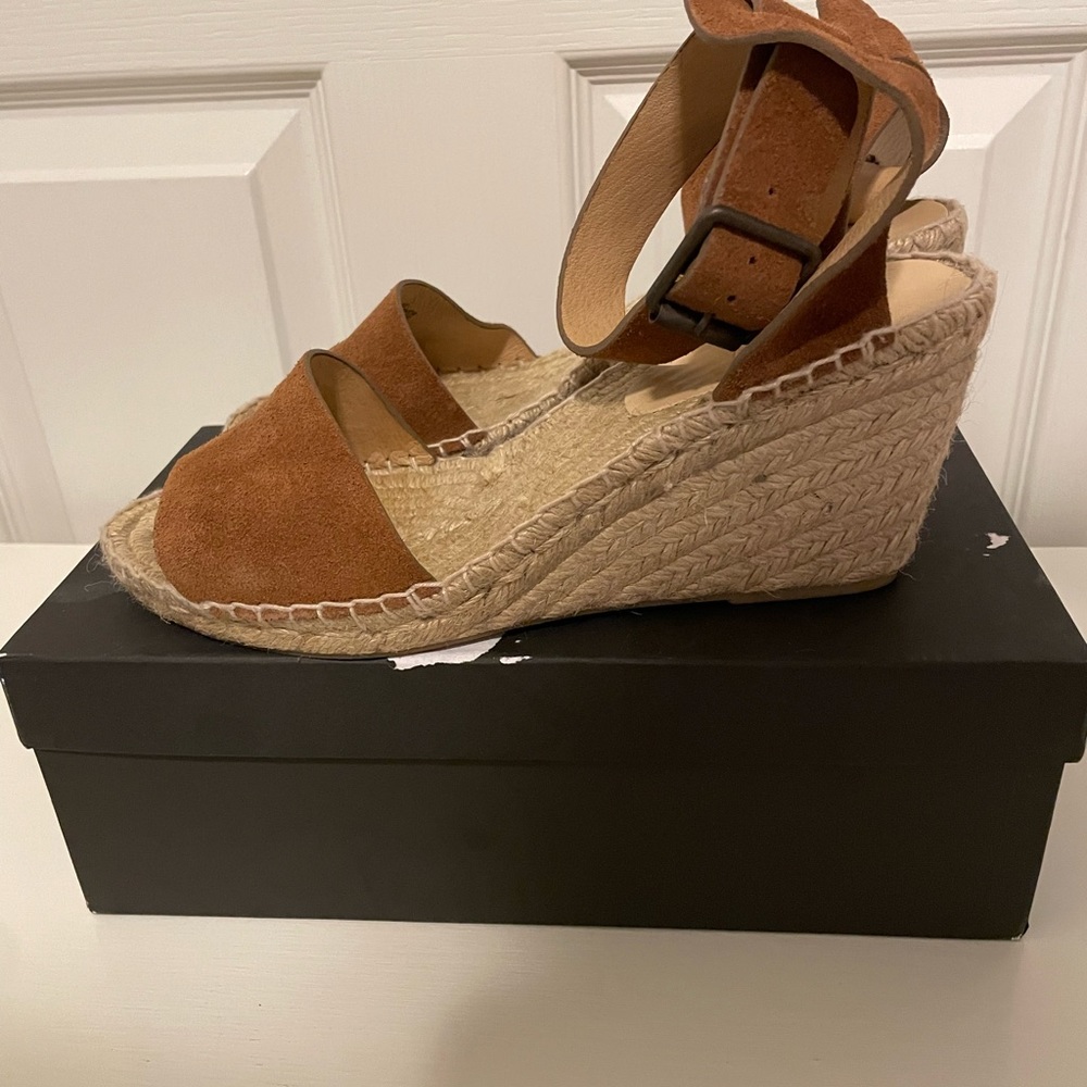J.Crew Corsica Suede Espadrille Wedges